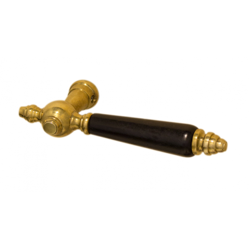 Jugendstil Türbeschlag mit Rosetten für Innentüren aus patiniertem